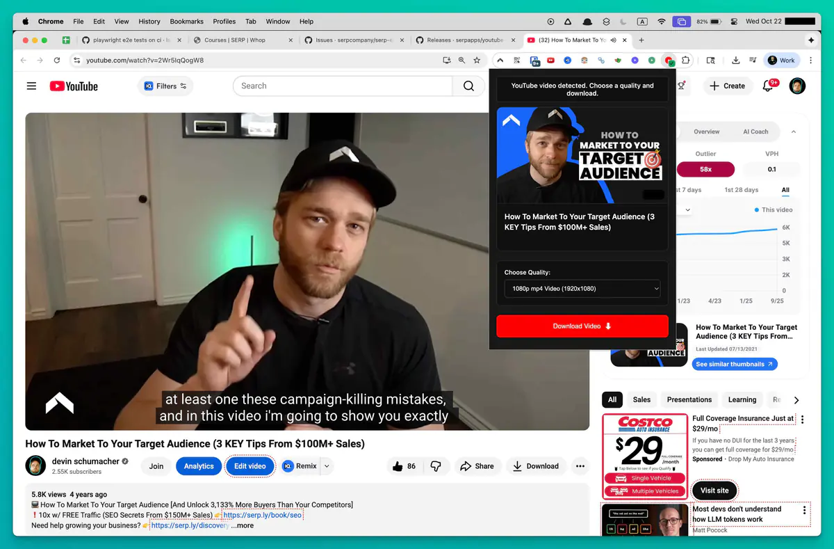 Youtube Video Downloader browser extension screenshot 3
