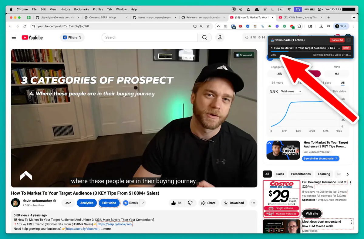 Youtube Video Downloader browser extension screenshot 5